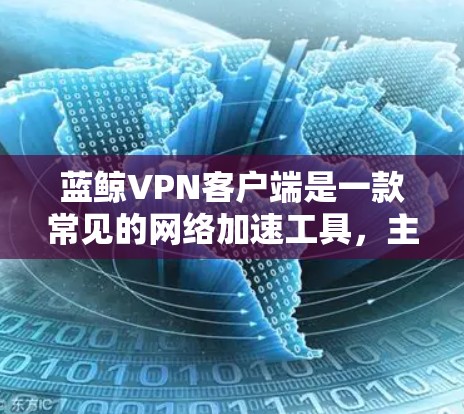 蓝鲸VPN客户端是一款常见的网络加速工具，主要用于突破网络限制或访问被限制的网站和服务。以下是关于蓝鲸VPN客户端的一些基本信息和使用建议