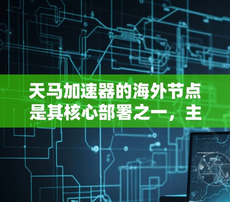 天马加速器的海外节点是其核心部署之一，主要用于优化数据访问速度和服务质量，提升全球用户体验。以下是对天马加速器海外节点的详细分析