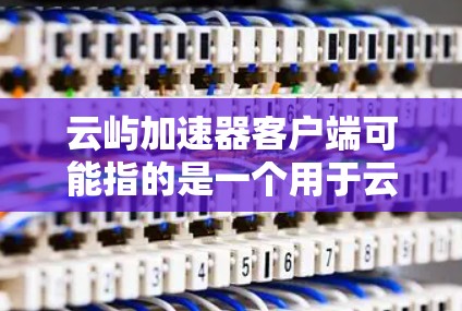云屿加速器客户端可能指的是一个用于云计算或数据加速的客户端软件。具体功能和使用方法取决于所使用的平台或服务，但以下是一些通用的信息和可能的解释