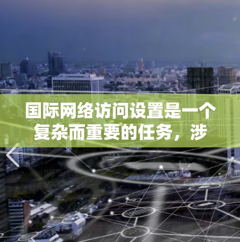 国际网络访问设置是一个复杂而重要的任务，涉及多个方面以确保网络的稳定性和安全性。以下是对这一设置的详细总结