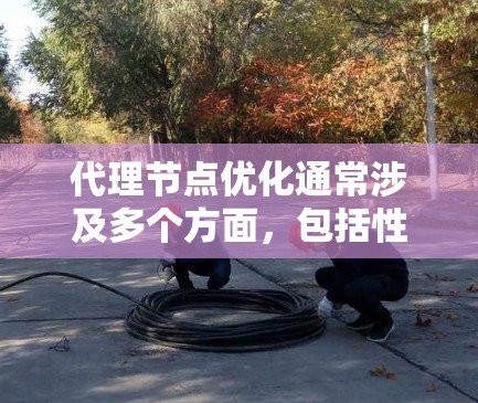 代理节点优化通常涉及多个方面，包括性能、资源使用率、负载均衡、网络配置等。以下是一些常用的代理节点优化工具和方法