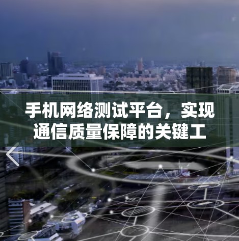 手机网络测试平台,实现通信质量保障的关键工具 手机网络测试平台,实现通信质量保障的关键工具