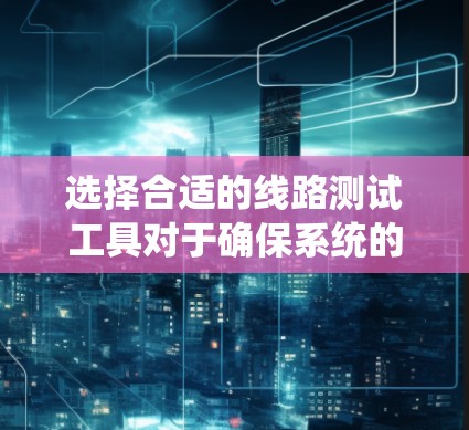 选择合适的线路测试工具对于确保系统的稳定性和性能至关重要。以下是针对不同需求和场景的推荐工具以及它们的优势 选择合适的线路测试工具对于确保系统的稳定性和性能至关重要。以下是针对不同需求和场景的推荐工具以及它们的优势